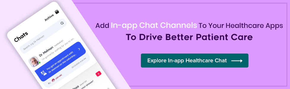 In-app chat for healthcare app