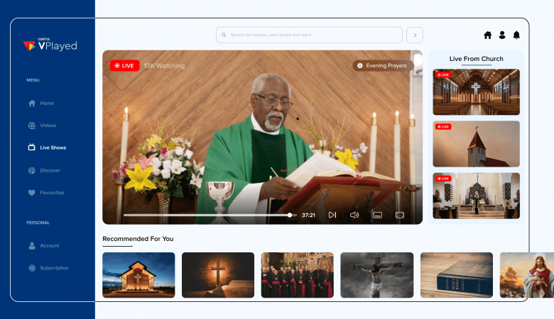 Live stream church service