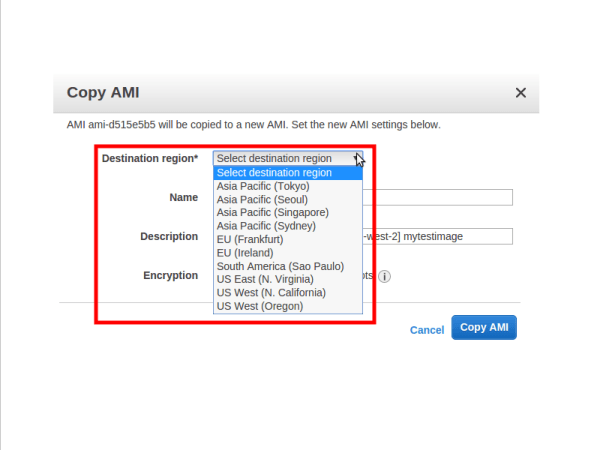 change regions